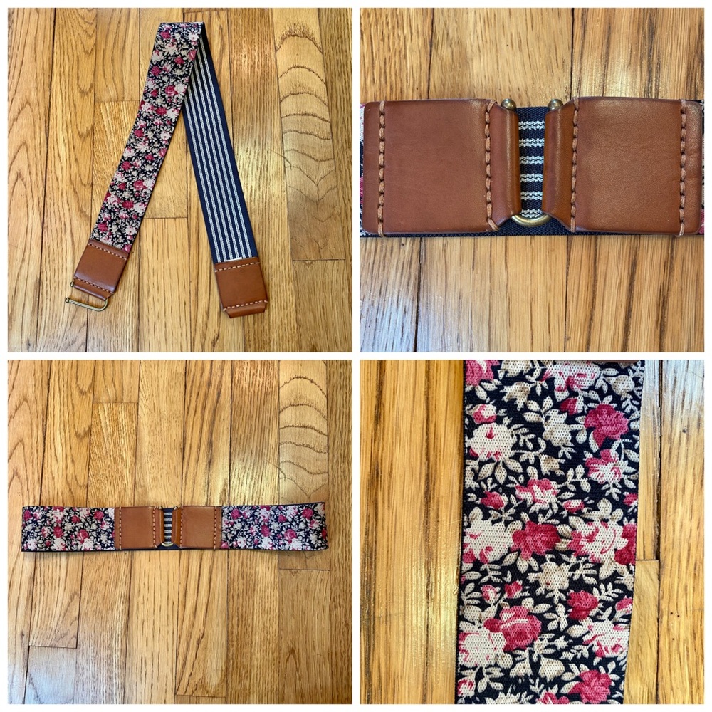 Elastic and Leather Hook Belt